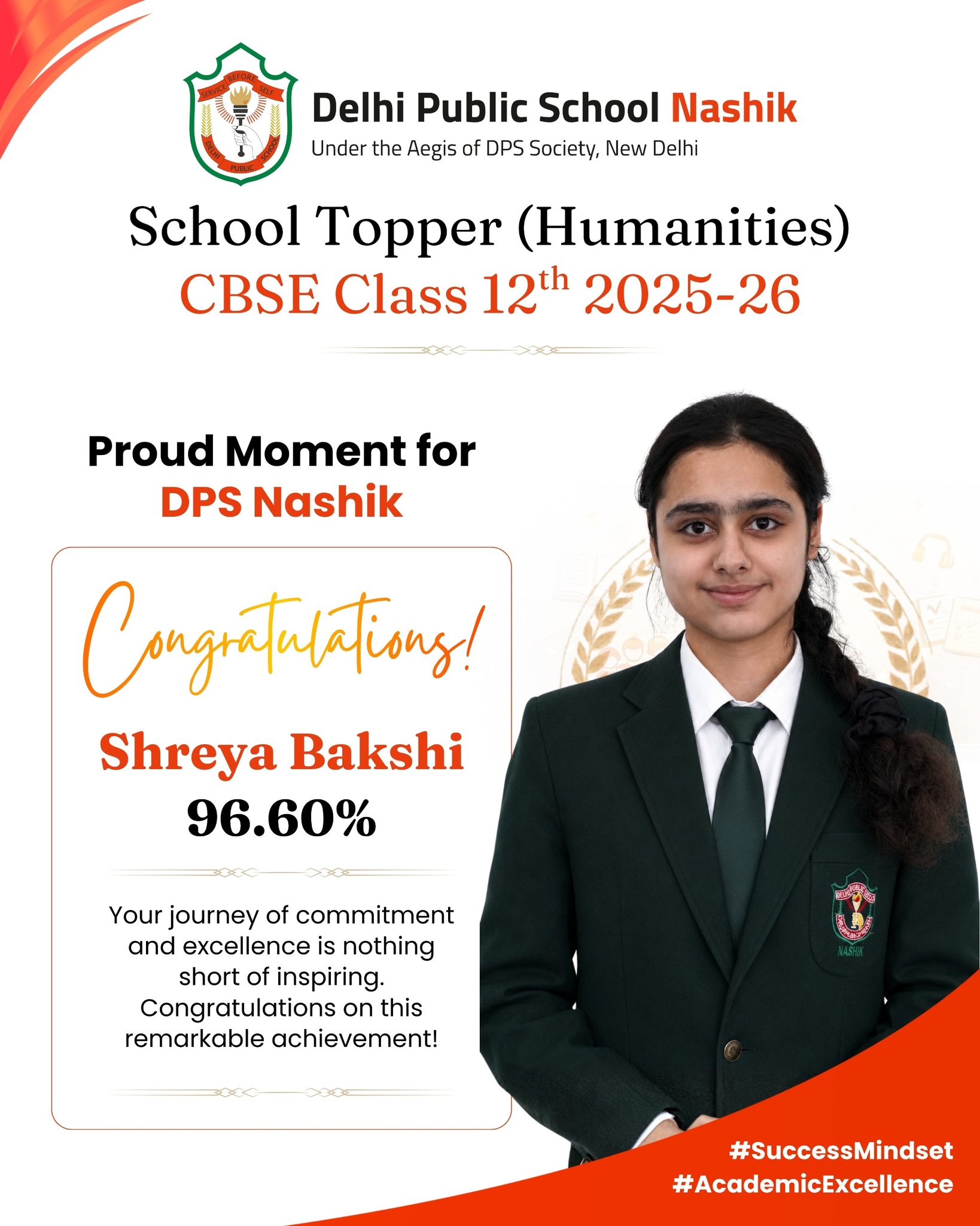 DPS Nashik School Topper