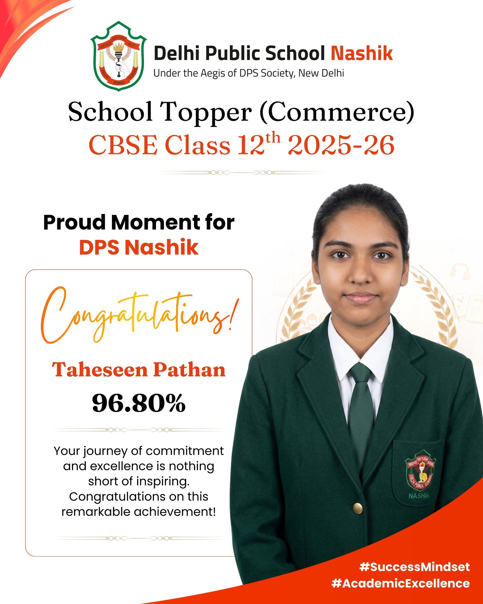 DPS Nashik School Topper