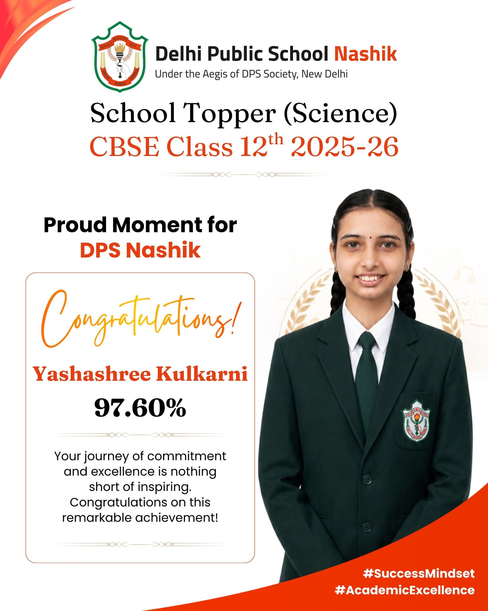 DPS Nashik School Topper
