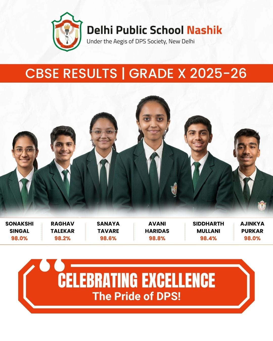 DPS Nashik CBSE Grade X Results 2025–26: Celebrating Excellence