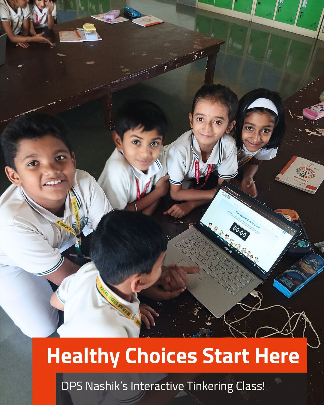 Healthy Choices Start Here- DPS Nashik's Interactive Tinkering Class!