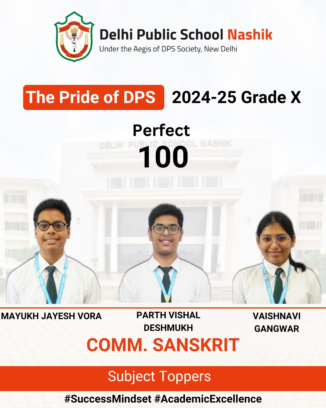 Grade 10 Subject Toppers